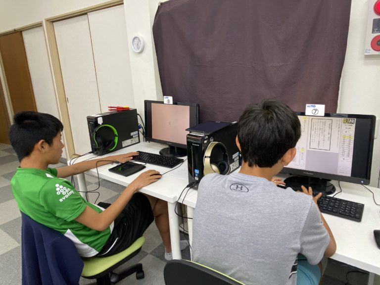 新中３生２人が同時に漢検CBTにチャレンジしてくれました！