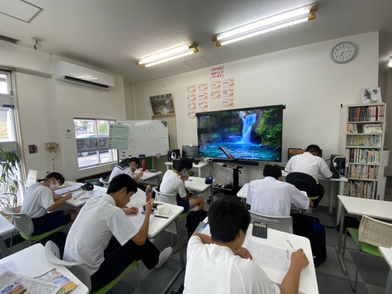 日進西中学校の1学期 期末テスト初日、恒例の早朝学習会を実施しました！