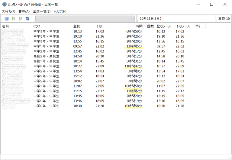 週末のテスト対策に、12時間も滞在！　自分の意志で、塾を上手に使ってくれています！