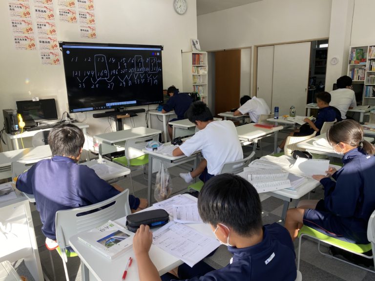 日進西中学校の２学期 中間テスト2日目、早朝学習会が無事終了しました！