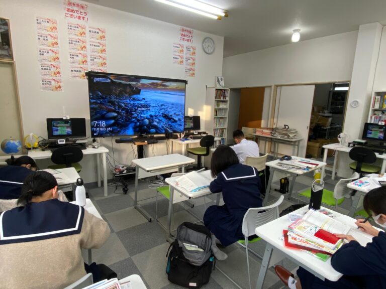 日進西中学校の２学期 期末テスト初日、恒例の早朝学習会を実施しました！