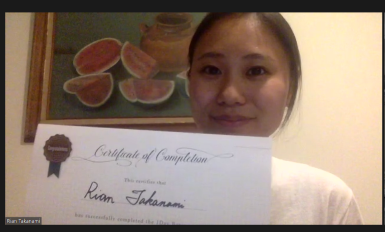 メキシコにいる先生に「方眼ノート１Dayベーシック講座」を無事手渡しました！