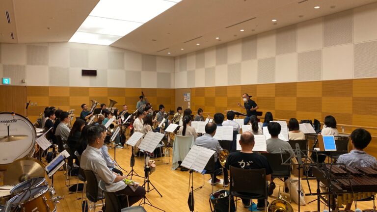 今日の名東ウインドの練習は指揮の吉田先生をお迎えしての強化練習でした！