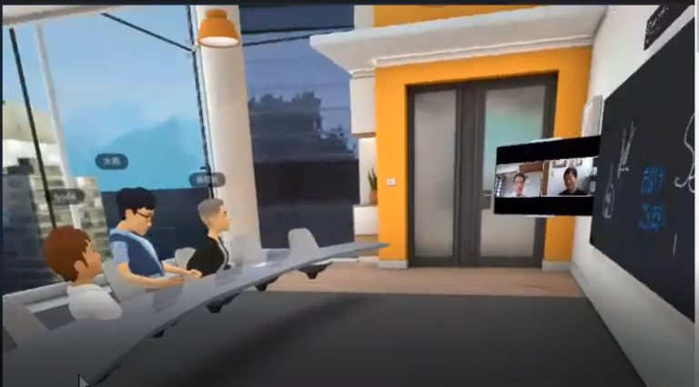 塾長仲間とVR研究会を実施！　メタバースの世界で会議ができました！