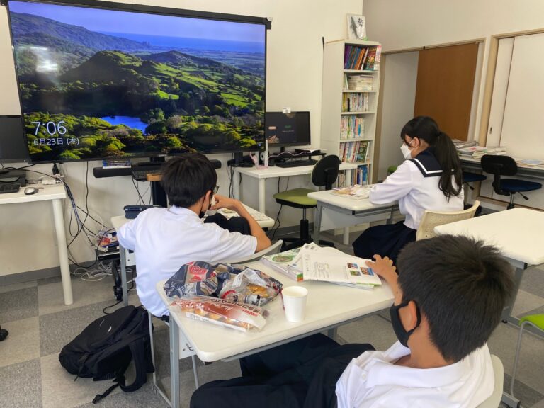 1学期　期末テスト２日目、今日も早朝学習会を実施しました！