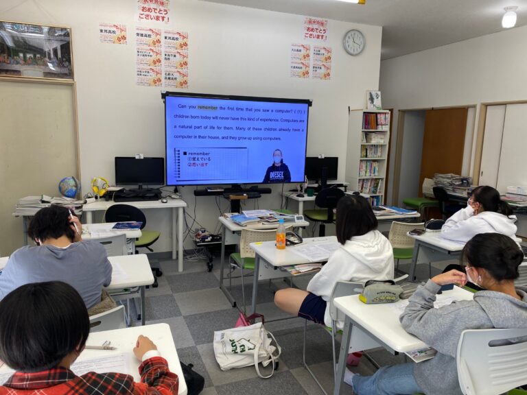 入試対策講座　第６回　期末テストの範囲を中心に演習を行いました。