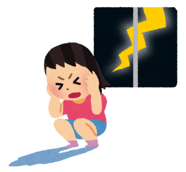 突然の夕立と雷！　中学校の迅速な判断に救われましたね！