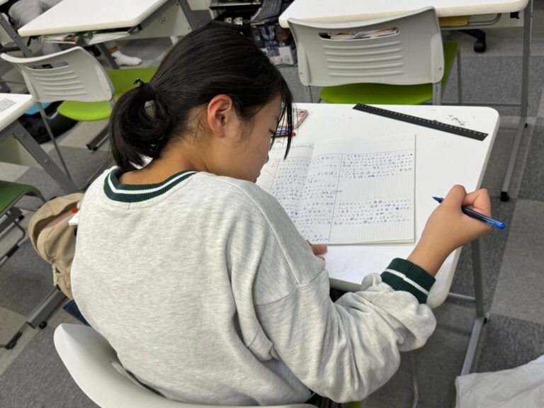 推薦依願書の作成にも方眼ノートが使えます！もちろん面接対策にも使えますよ！