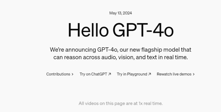ChatGPT-4oが発表！　なんと無料で最新版が利用できます！