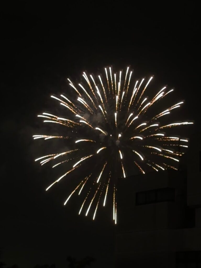 ３連休ですが、中間テストに向け頑張ってくれています！　夜は花火も見れました！
