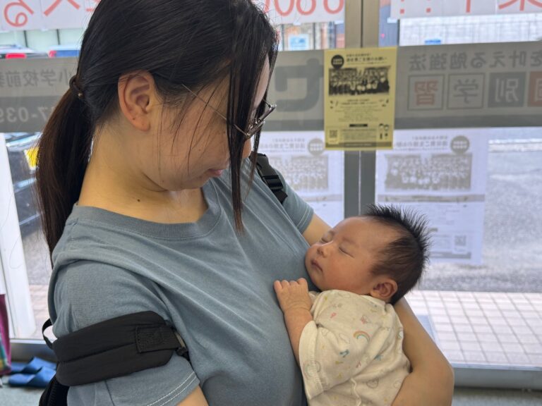 母親になった卒塾生が、お子さんを連れて訪ねてくれました！