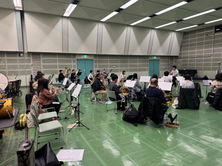 休日は、趣味の吹奏楽のお話を 　～清須市での依頼演奏の練習です～