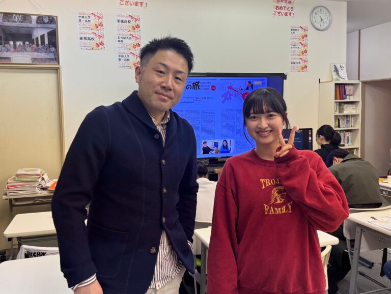 オンラインでお世話になっているＲ塾の宮本先生がリアルに塾に来てくれました！