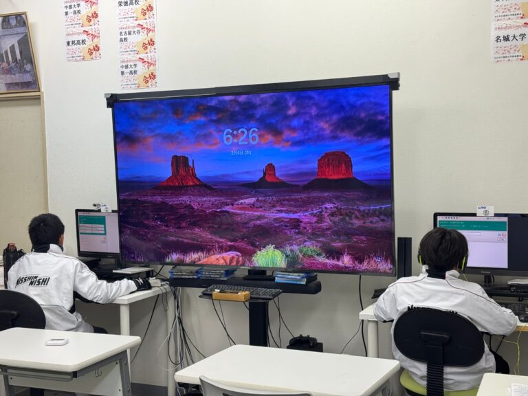 日進西中学校学年末テスト初日、恒例の早朝学習会を実施しました！