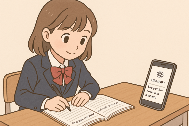 英検の申し込みに来られた高校生に塾を体験してもらいました！