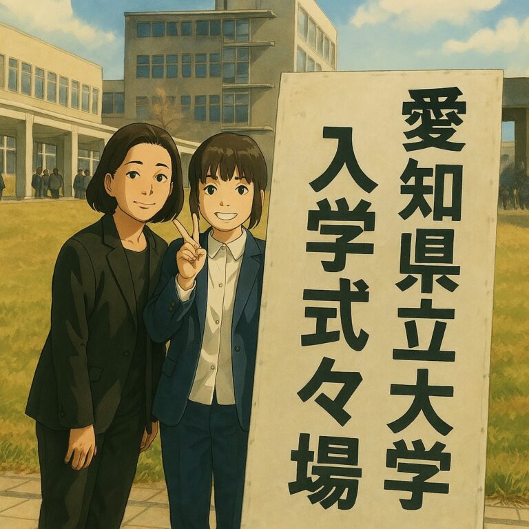 愛知県立大学の入学式を終えた卒塾生から写真が届きました！