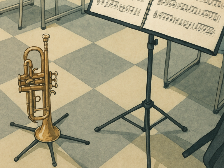 休日は、趣味の吹奏楽のお話を 　～3日後の本番に向け今日は個人練習です～