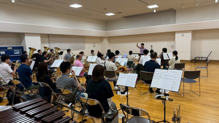 休日は、趣味の吹奏楽のお話を 　～アンコールも決まってさらに楽しみに！～