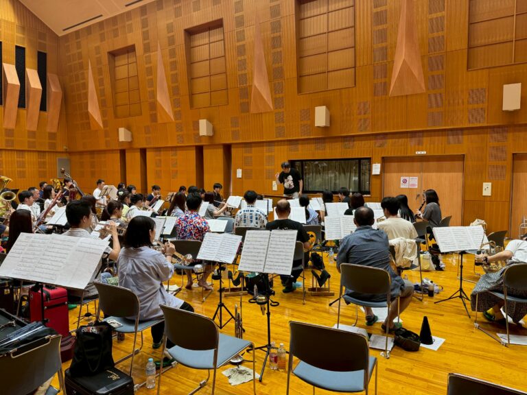 休日は、趣味の吹奏楽のお話を 　～本番指揮の井村先生による3回目の練習でした！～