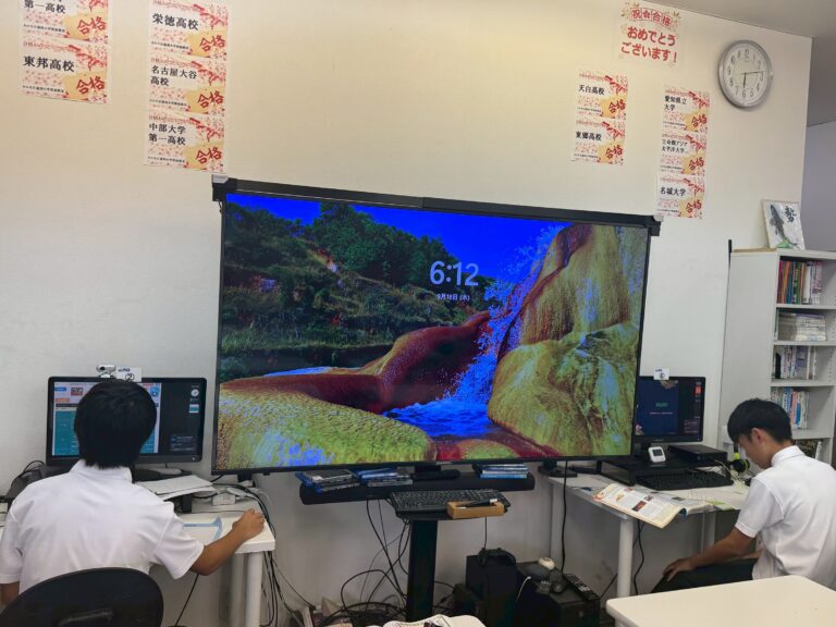 日進西中学校２学期中間テスト初日、恒例の早朝学習会を実施しました！