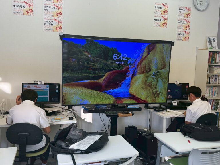 日進西中学校　２学期中間テスト２日目、早朝学習会が無事終了しました！