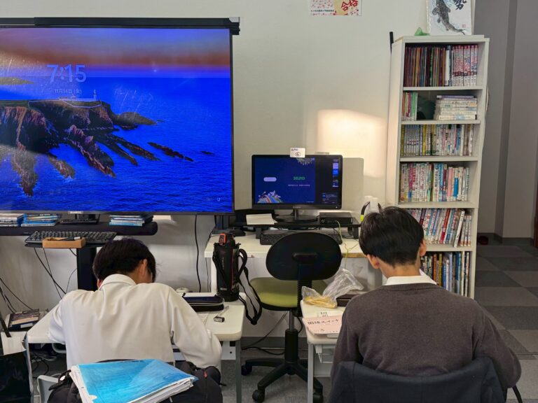 日進西中学校２学期期末テスト初日、恒例の早朝学習会を実施しました！