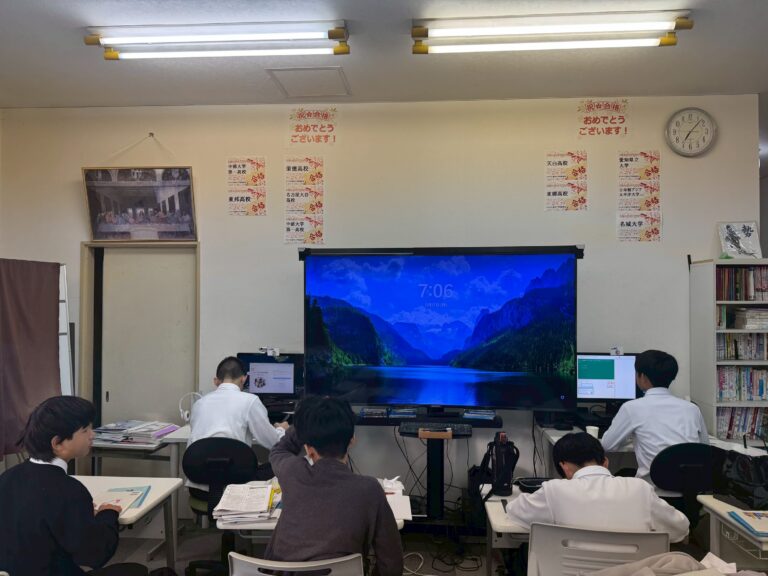 日進西中学校２学期期末テスト二日目、恒例の早朝学習会を実施しました！